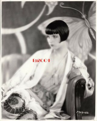 Louise Brooks Older Restrike Photo 1926 Elegant Silent Era Actress Portrait