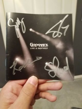 Godsmack Live And Inspired Signed Cd Booklet.