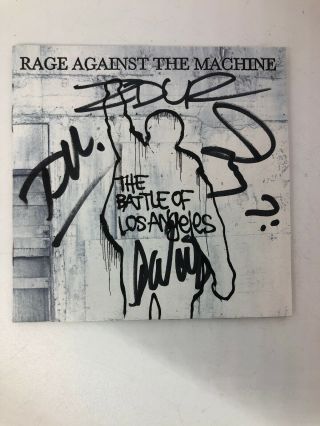 Rage Against The Machine - Signed Band Autographed Cd - Morello De La Rocha