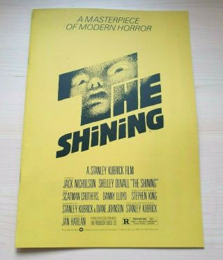 The Shining 2019 Cannes Presskit Jack Nicholson Stanley Kubrick Stephen King