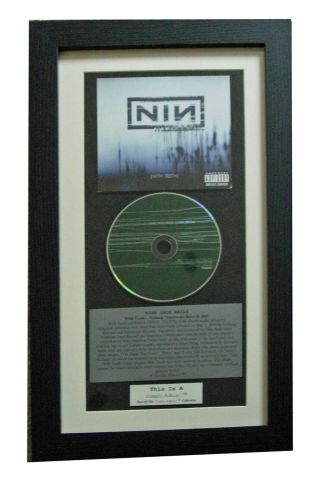 Nine Inch Nails With Teeth Classic Cd Album Top Quality Framed,  Fast Global Ship
