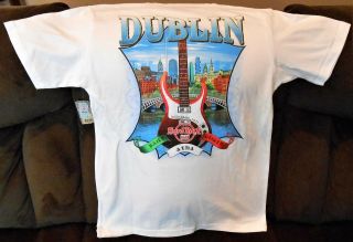 HARD ROCK CAFE DUBLIN CITY TEE T - SHIRT SIZE ADULT X - LARGE - WITH TAGS 3