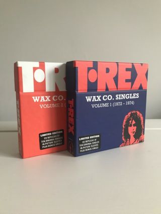 T.  Rex Wax Co.  Singles,  Volumes 1 And 2.  Limited Edition Bnib Never Played