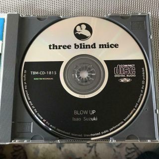 Jazz CD.  Isao Suzuki blow - up (Three blind MICE) 4