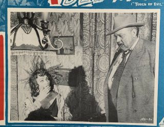 TOUCH OF EVIL Orson Welles Charlton Heston Marlene Dietrich 2 LOBBY CARDS 1958 3