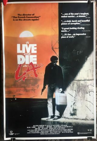 To Live And Die In L.  A.  (1985) William Petersen Movie Poster