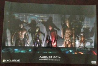 Guardians Of The Galaxy - 13x20 Promo Movie Poster Sdcc 2013 Marvel