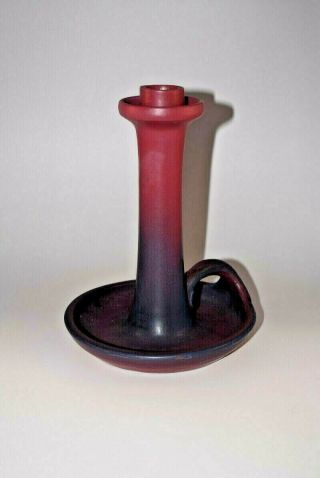 Early (1915 - 20) Arts & Crafts Van Briggle Chamber Stick Candle Holder 7 "