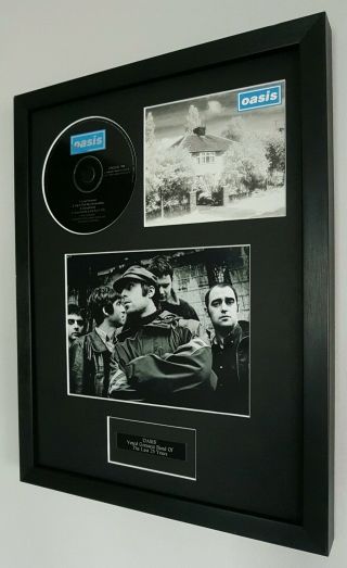 Oasis - Live Forever Framed Cd - Limited Edition - Metal Plaque - Certificate