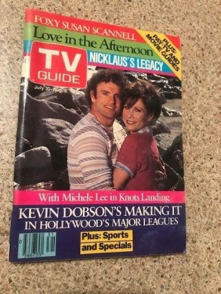 Tv Guide Canada 1983 Golf Architect Jack Nicklaus Kevin Dobson Of Knots Landing