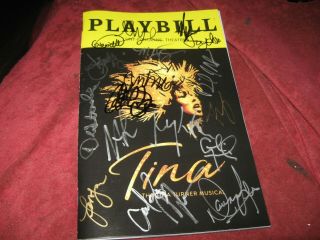 The Tina Turner Musical Broadway Opening Night Cast Autographed Playbill Only Tw