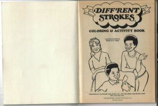 1983 HIT TV SHOW DIFF ' STROKES COLORING AND ACTIVITY BOOK - 2