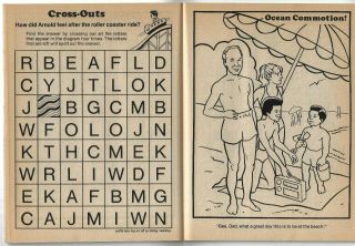 1983 HIT TV SHOW DIFF ' STROKES COLORING AND ACTIVITY BOOK - 3