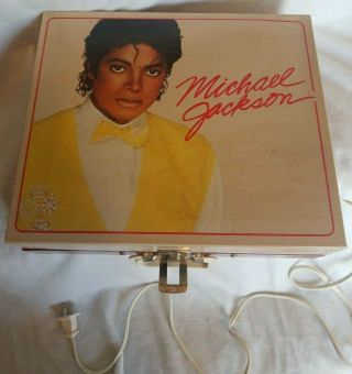Young Michael Jackson Record Player Phonograph With The Factory Box 2