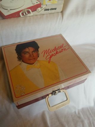 Young Michael Jackson Record Player Phonograph With The Factory Box 5