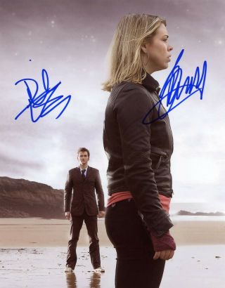 Dr.  Who Tv Series Hand Signed David Tennant & Billie Piper 10x8