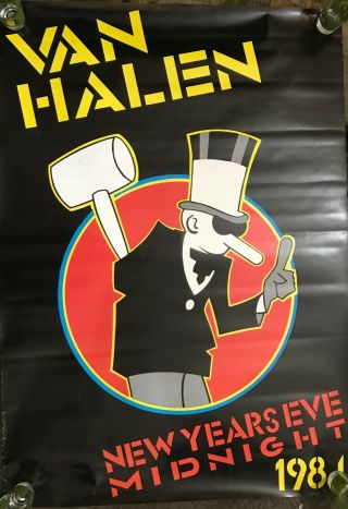 Van Halen Year’s Eve 1984 Promotional Poster Rare
