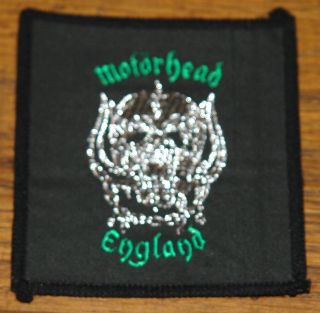 Motorhead England Vintage Embroidered Woven Colth Sewing Sew On Patch