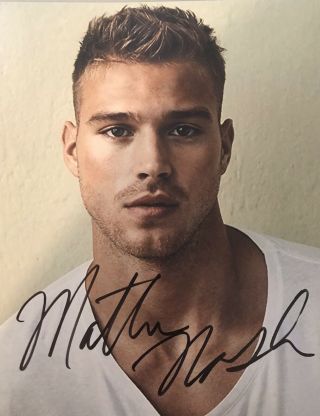 Matthew Noszka Signed Autographed Color 8x10 Shirtless Sexy Male Model