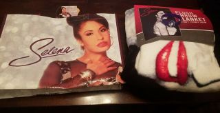 Selena Quintanilla Plush Throw Blanket 50x60 W/tote Bag,  & Fdlf Bracelet