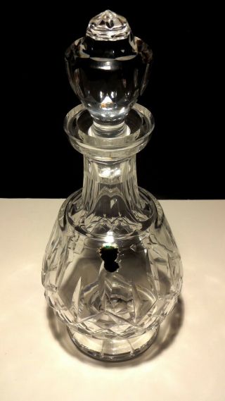 Vintage Waterford Crystal Lismore Footed Brandy Decanter Made In Ireland