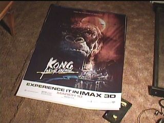 King Kong Skull Island Imax Roll 27x40 Orig Movie Poster Horror Sci Fi