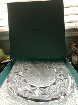 Tiffany & Co Crystal Plate Star Pattern