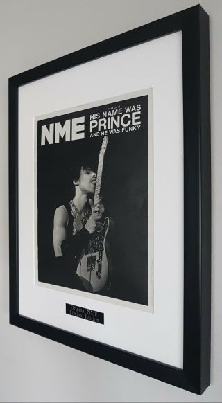 Prince - Framed Nme - Plaque - Certificate - - Rare - Purple Rain