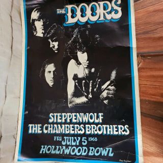 Rare Concert Poster The Doors Steppenwolf Doors Vintage Poster