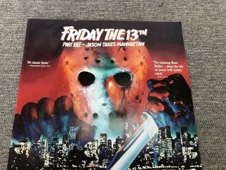 Friday the 13th Part VIII 1989 Horror Movie VHS/Beta Rental Store Release Ad 2