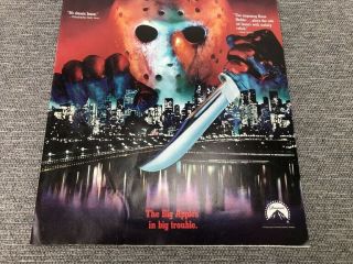 Friday the 13th Part VIII 1989 Horror Movie VHS/Beta Rental Store Release Ad 3