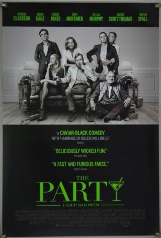 The Party Ds Rolled Orig 1sh Movie Poster Timothy Spall Patricia Clarkson (2018)