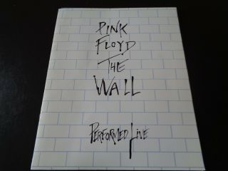 Pink Floyd The Wall Performed Live 1980 Uk Tour Programme