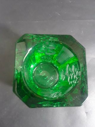 NIB Signed TITTOT Art glass Green Small 3.  5 