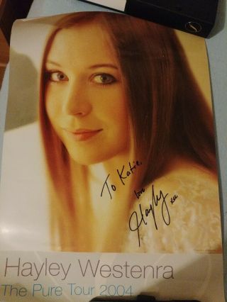 Hayley Westenra Pure Tour Signed Promotional Poster