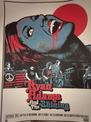 Ryan Adams Australia 2015 Tour Poster