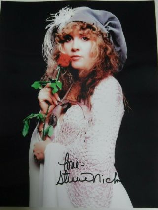 Stevie Nicks Signed Photo " Smell The Roses "