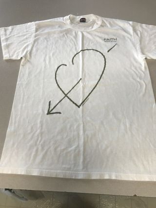 Vtg 1988 George Michael Faith Concert Short Sleeve T - Shirt Sz Large
