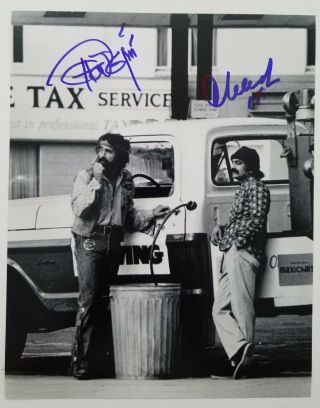 Cheech And Chong Dual Signed 8x10 Photo Marin Tommy Stoners Comedy Legends Rad