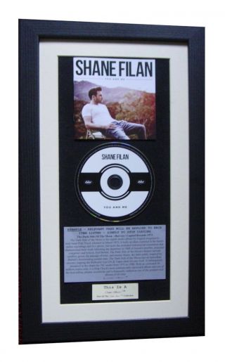 Shane Filan You And Me Classic Cd Album Top Quality Framed,  Express Global Ship