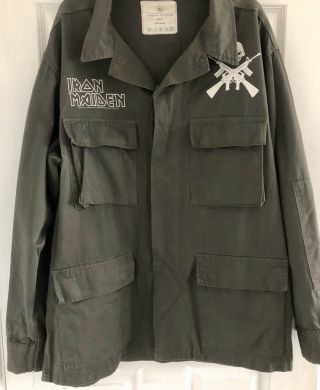 Iron Maiden: Official ‘a Matter Of Life And Death’ Uk Xl Military Combat Jacket