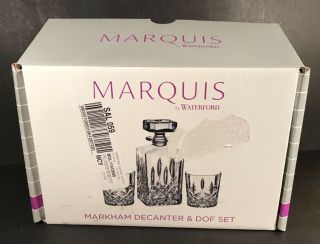 Marquis By Waterford Markham Decanter And Dof Set Mib