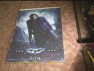 Dark Knight " F " 2008 Orig Ds Rolled 27x41 Movie Poster Heath Ledger Batman Joker