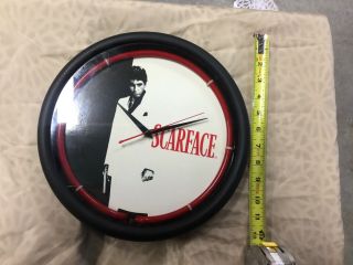 12 " Scarface Clock Al Pacino Tony Montana Vintage Movie Theme Decorative