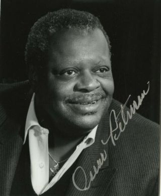 Oscar Peterson - Canadian Jazz Pianist And Composer - Signed 5x7 Photograph
