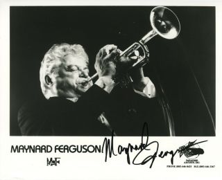 Maynard Ferguson - Canadian Jazz Trumpete,  Bandleader - Signed 8x10 Photograph