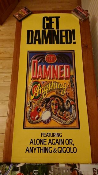 The Damned,  Poster,  Promoting Anything Album.  " Get Damned "