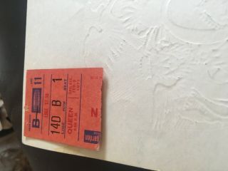 Queen World Tour 1977 Program With Ticket Stub