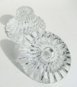 Baccarat Crystal Candlestick Holders Classic Massena Pattern France