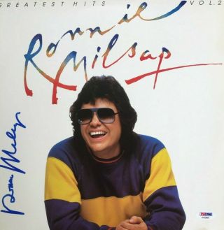 Ronnie Milsap Autographed Signed Greatest Hits Lp Vinyl Record Album Psa Dna